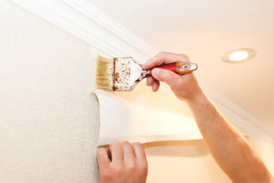 Pose de papier peint à Hymont — revêtements muraux et toiles de verre